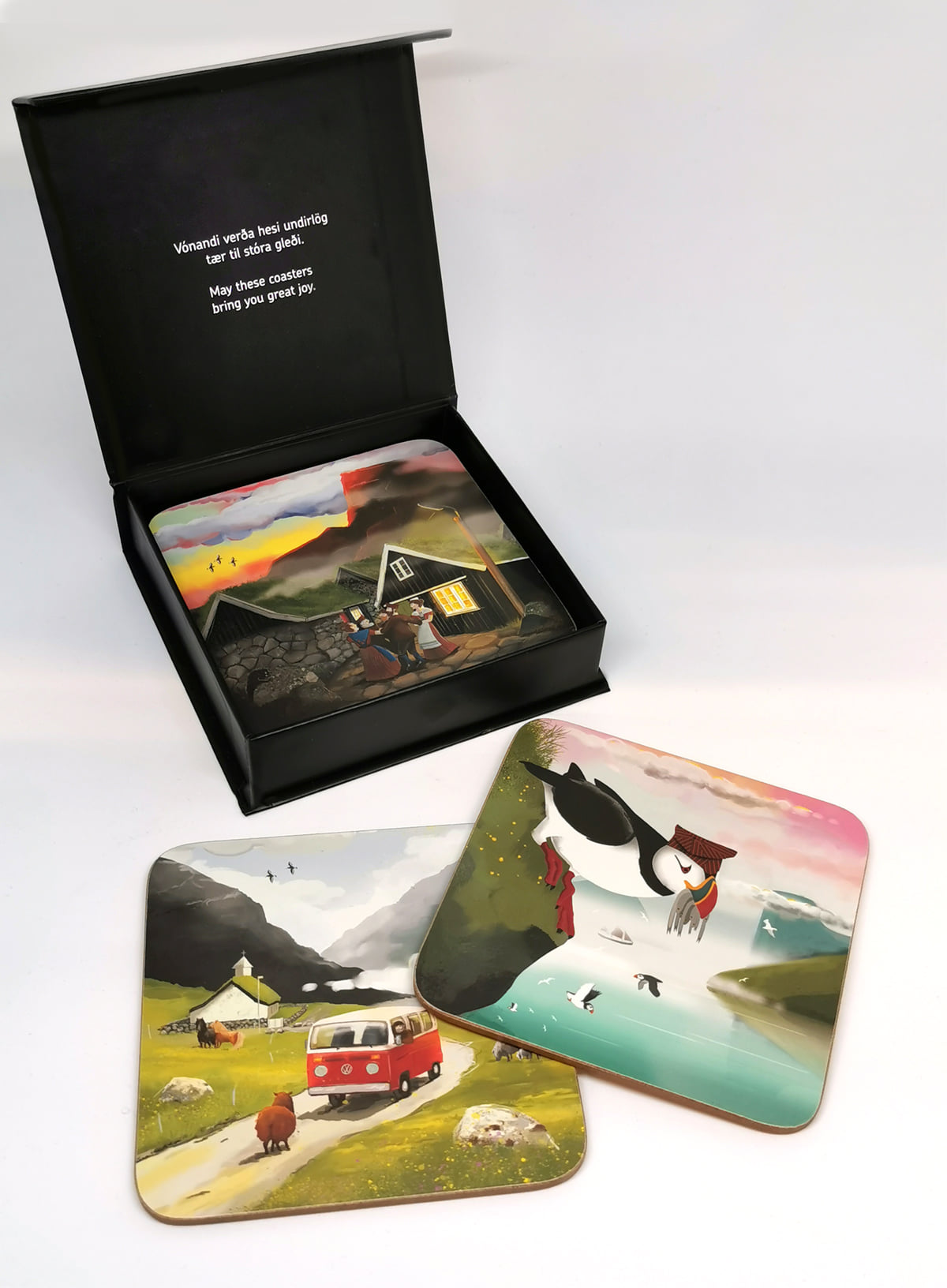 Fjord Føroyar – Coaster Set 6 pcs.